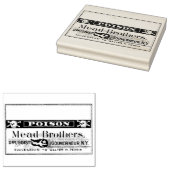 Apothecary Poison Label  Rubber Stempel (Gestempeld)