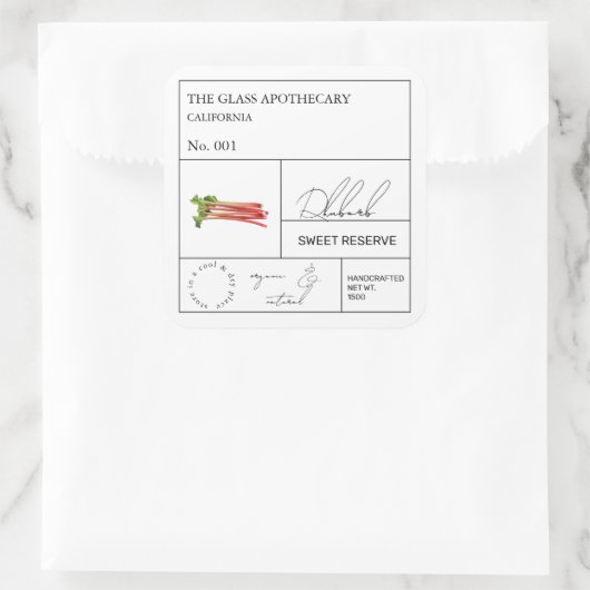 Apothecary rabarb label (Tas)