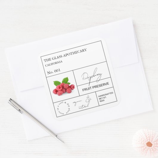 Apothecary Raspberry Label (Envelop)