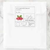 Apothecary Raspberry Label (Tas)