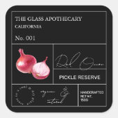 Apothecary Red Onion Label (Voorkant)