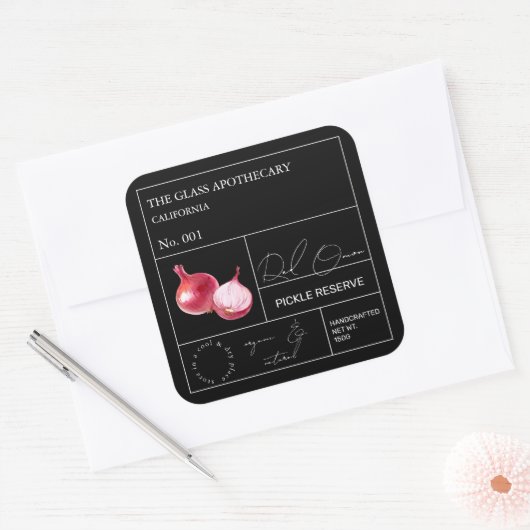 Apothecary Red Onion Label (Envelop)