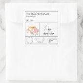Apothecary Rose Herbal Tea  Label (Tas)