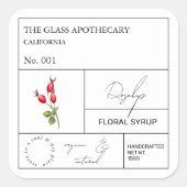 Apothecary Rosehip Label (Voorkant)