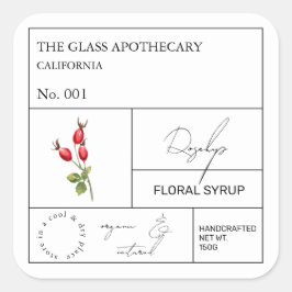 Apothecary Rosehip Label