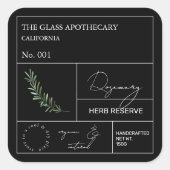 Apothecary Rosemary Label (Voorkant)