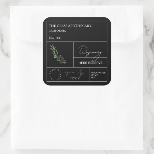 Apothecary Rosemary Label (Tas)