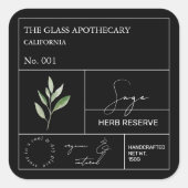 Apothecary Sage Label (Voorkant)