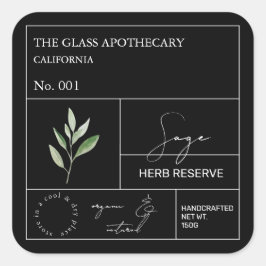Apothecary Sage Label