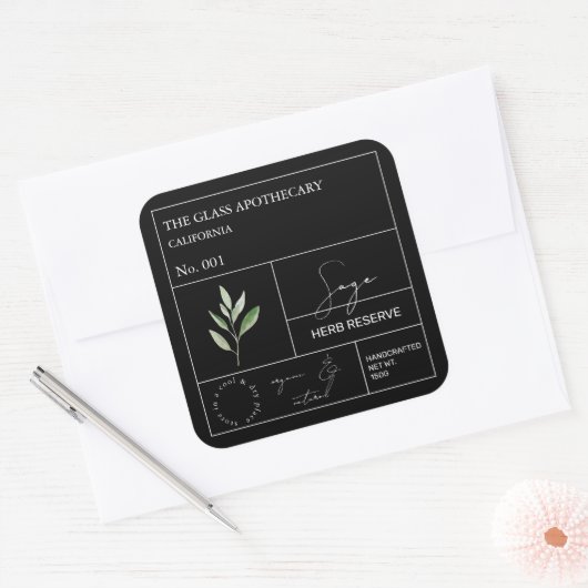 Apothecary Sage Label (Envelop)