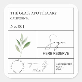 Apothecary Sage Label