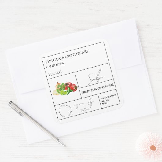 Apothecary Salsa Label (Envelop)