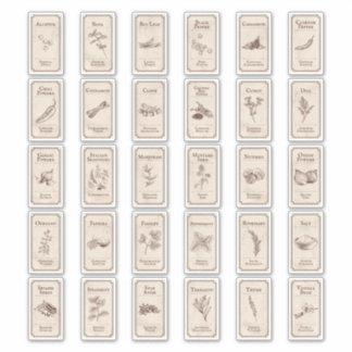  Apothecary Spice Labels