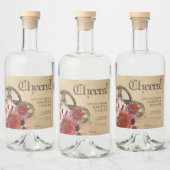 Apothecary Steampunk |  moonshine of vinino Likeurfles Etiket (Flessen)