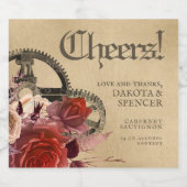 Apothecary Steampunk |  moonshine of vinino Likeurfles Etiket (Enkel label)