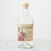 Apothecary Steampunk |  moonshine of vinino Likeurfles Etiket (Voorkant)