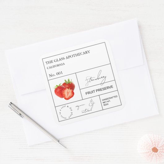 Apothecary Strawberry Label (Envelop)
