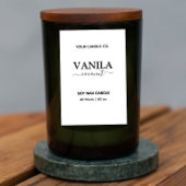 Apothecary Style Vertical Candle Branding Labels Voedselcontainer Etiket