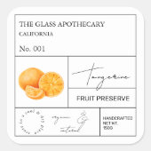 Apothecary Tangerine Label (Voorkant)