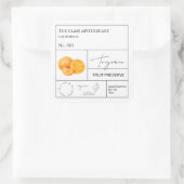 Apothecary Tangerine Label (Tas)