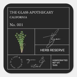 Apothecary Thyme Label