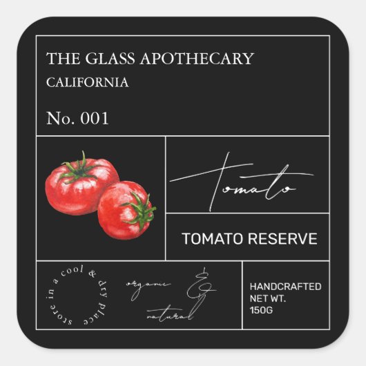 Apothecary Tomato Label (Voorkant)