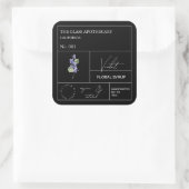 Apothecary Violet Flower Label (Tas)