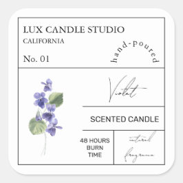 Apothecary Violet Geurkaars Label