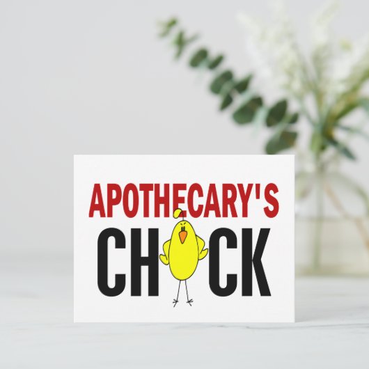 Apothecary's Chick Briefkaart (Staand voorkant)