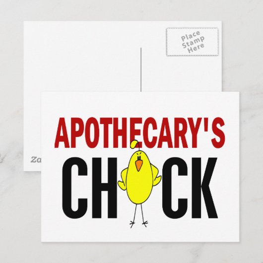 Apothecary's Chick Briefkaart (Voorkant / Achterkant)