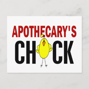 Apothecary's Chick Briefkaart