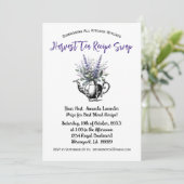 Apothecarys' Harvest Herbal Tea Party Uitnodiging (Staand voorkant)