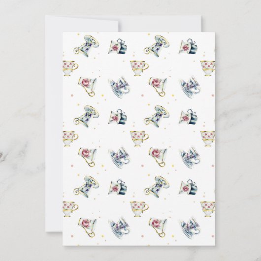 Apothecarys' Harvest Herbal Tea Party Uitnodiging (Achterkant)