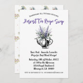 Apothecarys' Harvest Herbal Tea Party Uitnodiging (Voorkant / Achterkant)