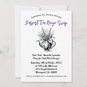 Apothecarys' Harvest Herbal Tea Party Uitnodiging