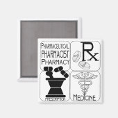 Apotheek Apotheker LOGO Magneet (Voorkant / Achterkant)