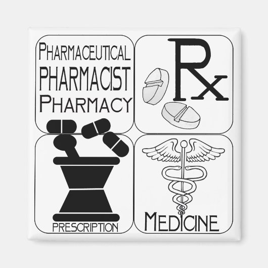Apotheek Apotheker LOGO Magneet (Voorkant)
