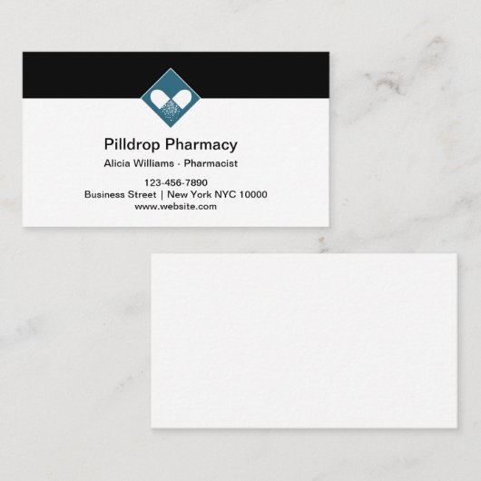 Apotheek Apotheker Retail Visitekaartjes (Voorkant / Achterkant)