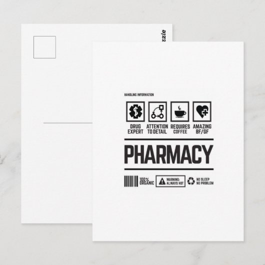 apotheek briefkaart (Voorkant / Achterkant)