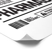 Apotheek geneesmiddelendeskundige aandacht voor de poster (Hoek)