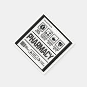 Apotheek geneesmiddelendeskundige aandacht voor de servet (Hoek)