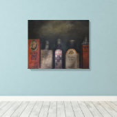 Apotheek - Goed gevoel medicijn Canvas Afdruk (Insitu (Houten vloer))
