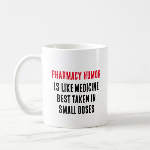 Apotheek humor is als geneeskunde koffiemok