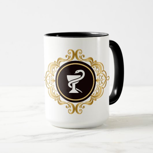 Apotheek Hygieia Medisch Symbool Mok (Voorkant rechts)