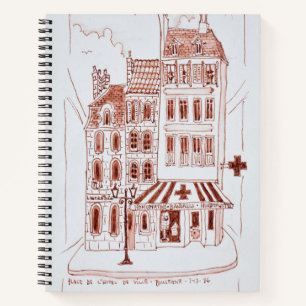 Apotheek in de oude stad Boulogne-Sur-Mer, Frank Notitieboek