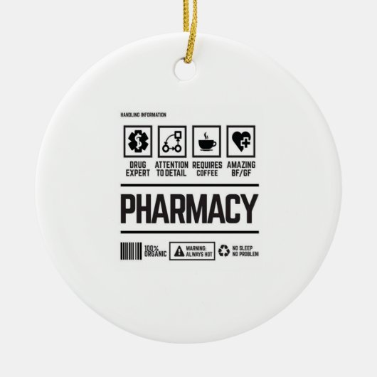 apotheek keramisch ornament (Voorkant)