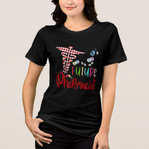 Apotheek Kerstmis Toekomstige Apotheker Tri-Blend Shirt
