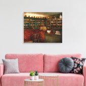 Apotheek - octrooigeneesmiddel canvas afdruk (Insitu (Woonkamer))