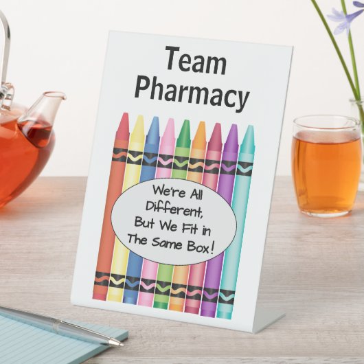 Apotheek of technicus reclamebord met voetstuk (Insitu)