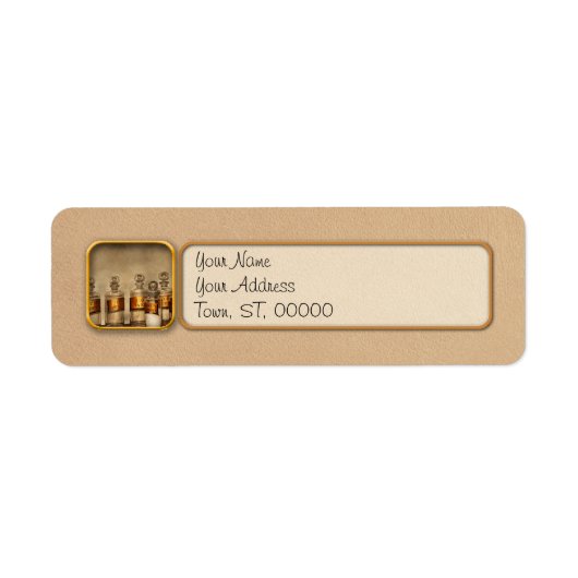 Apotheek - Potten voor tincturen Etiket (Voorkant)